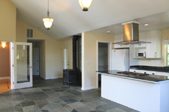 Kitchen and wood stove